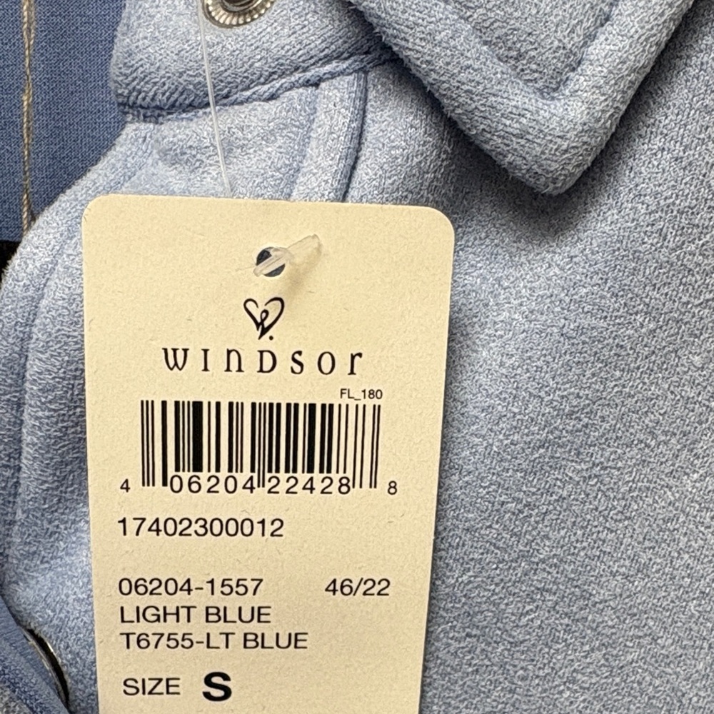 Windsor Light Blue Fringe Utility Jacket - Picture 5 of 6